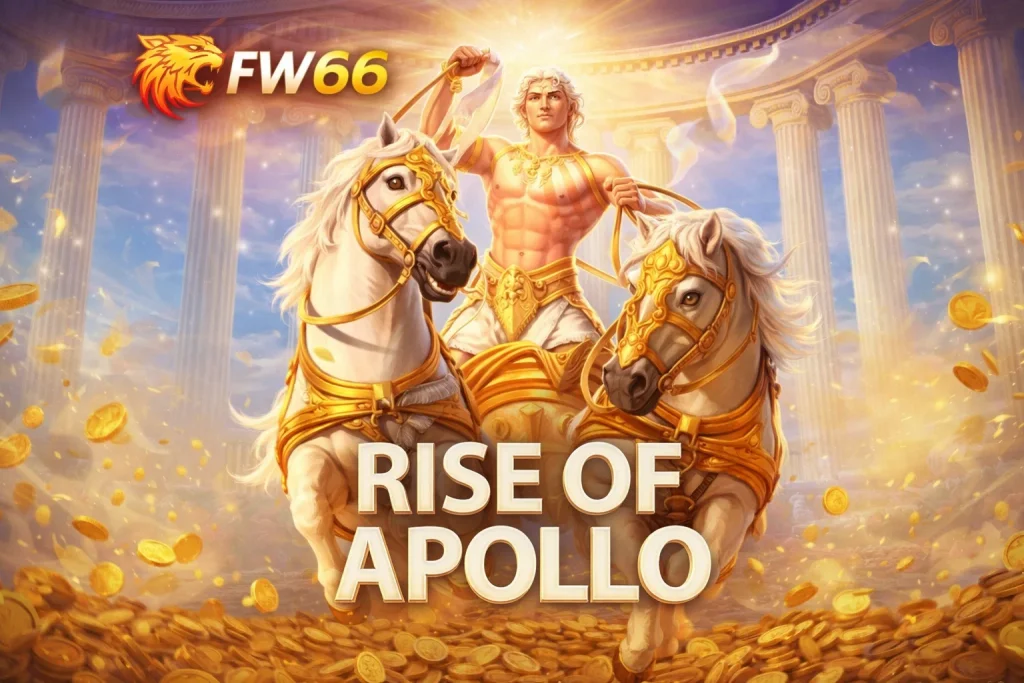 Tampilan Rise of Apollo di FW66 dengan nuansa mitologi dan cahaya yang lembut